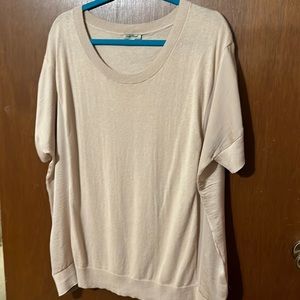 Lucky Brand, over size sweater, beige, size medium.
